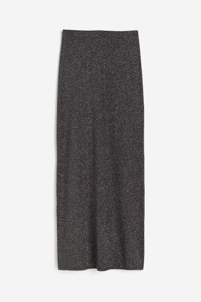 Glittery Maxi Skirt - Black - Ladies | H&M US | H&M (US + CA)
