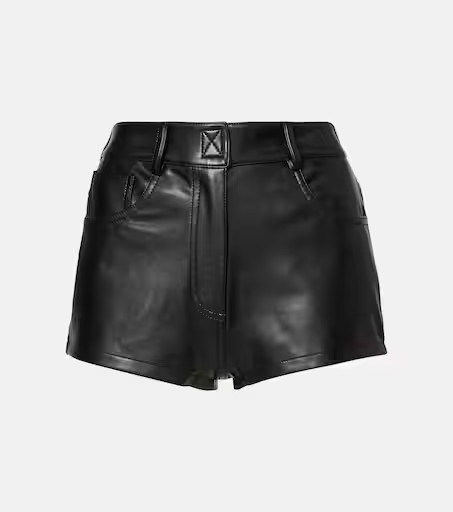 High-rise faux leather shorts | Mytheresa (UK)
