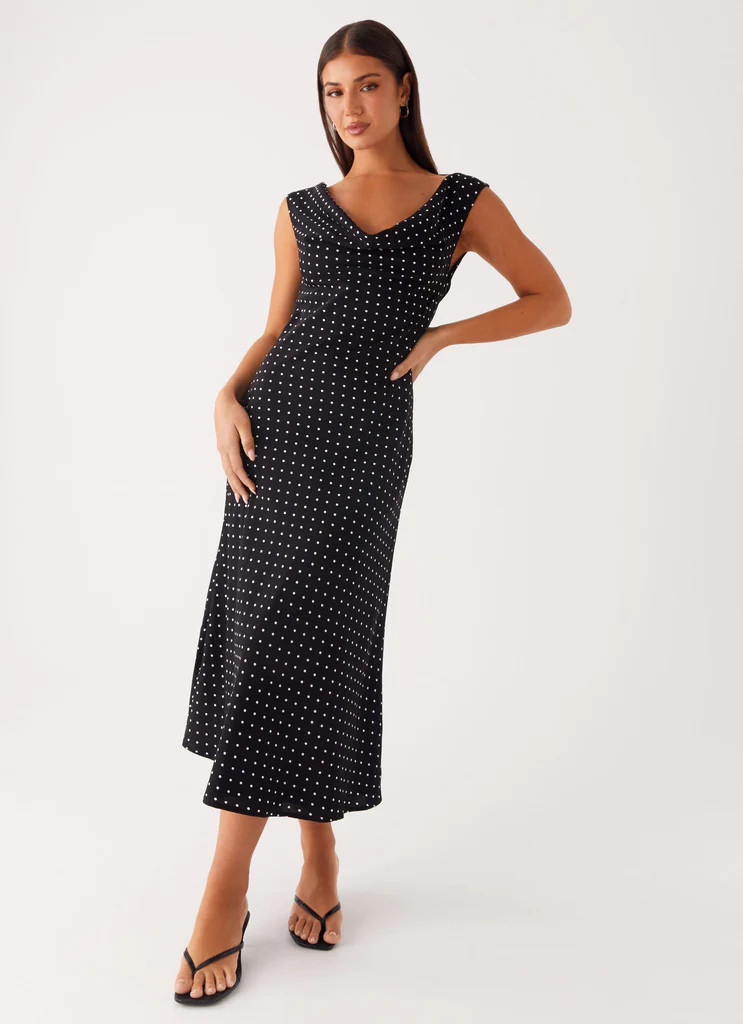Role Model Maxi Dress - Black Polka Dot | Peppermayo (Global)