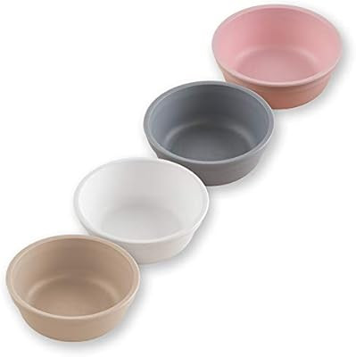RE-PLAY Made in USA 4pk -12 oz. Bowls in Ice Pink, Sand, White, Grey | Made from Eco Friendly Hea... | Amazon (US)