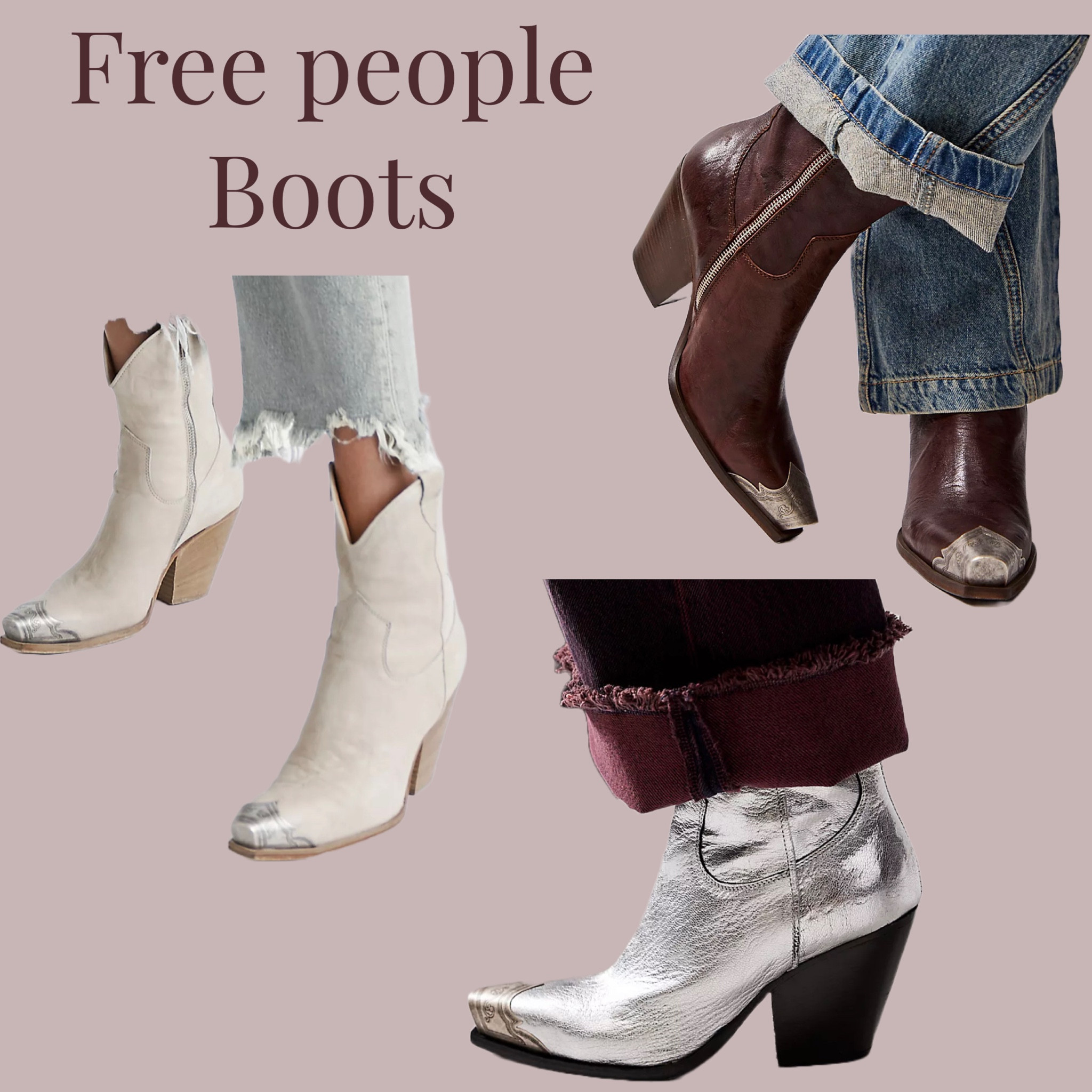 Free people western ankle boots in new fall colors 🍂

#LTKHoliday #LTKGiftGuide #LTKshoecrush