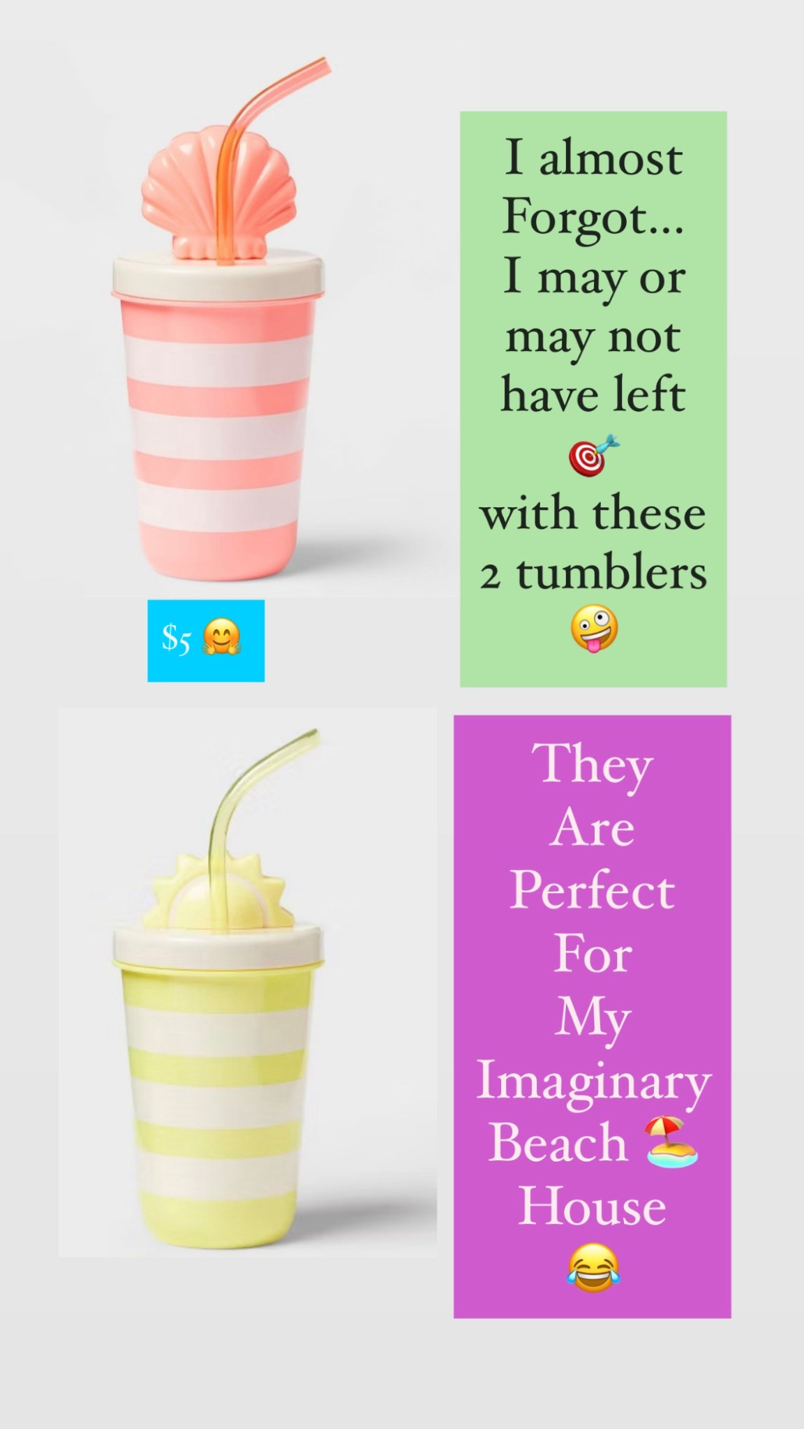 $5 target 🎯 tumblers perfect for summer :) — daily edit cover from Found by Em