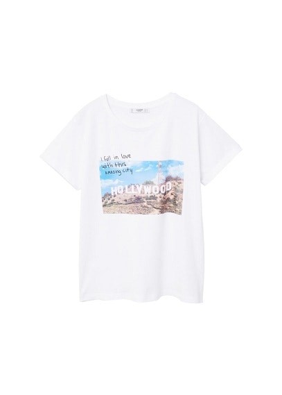 T-shirt avec image imprimée | MANGO (FR)