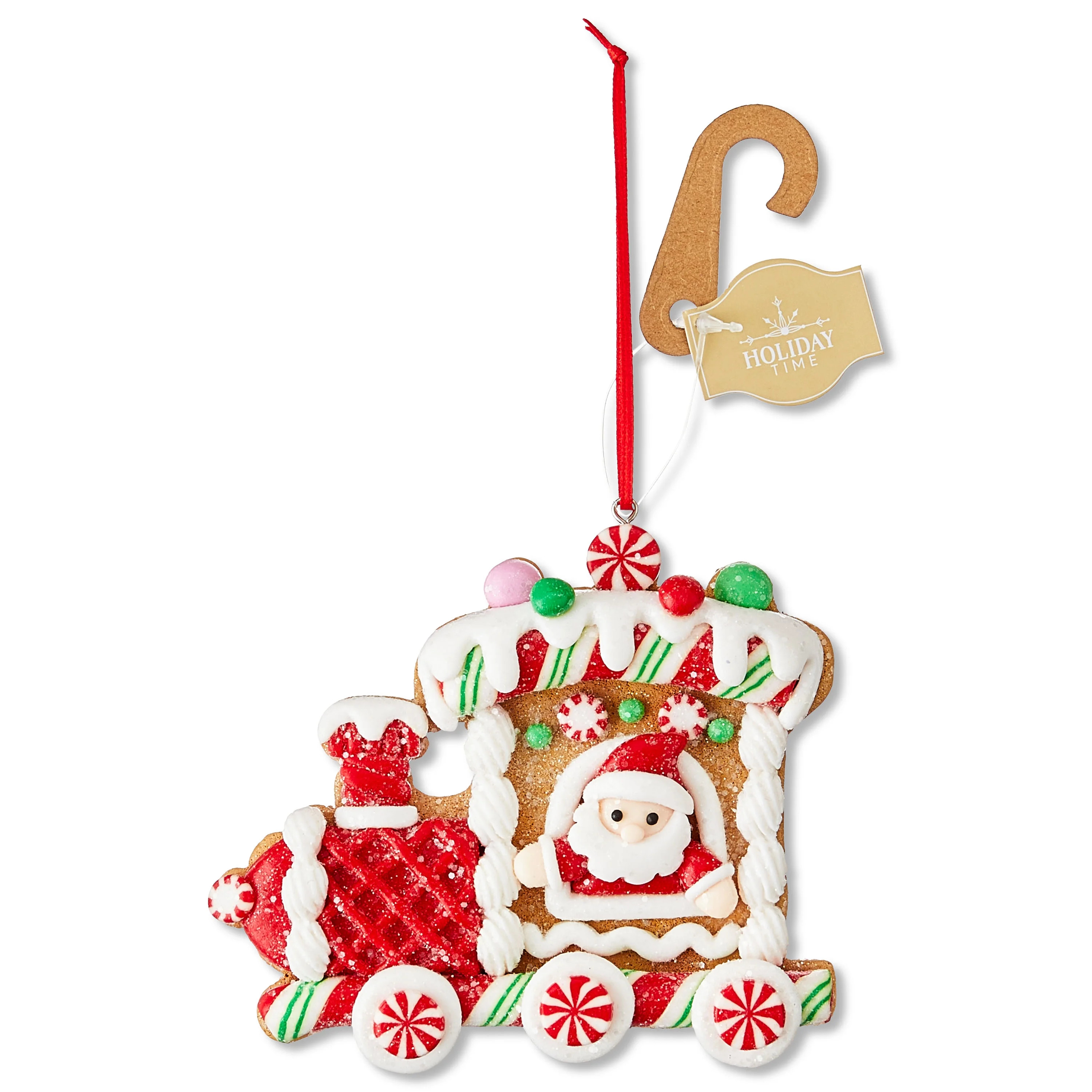 Multicolor Clay Dough Candy Train Christmas Ornament, 3.8", by Holiday Time | Walmart (US)
