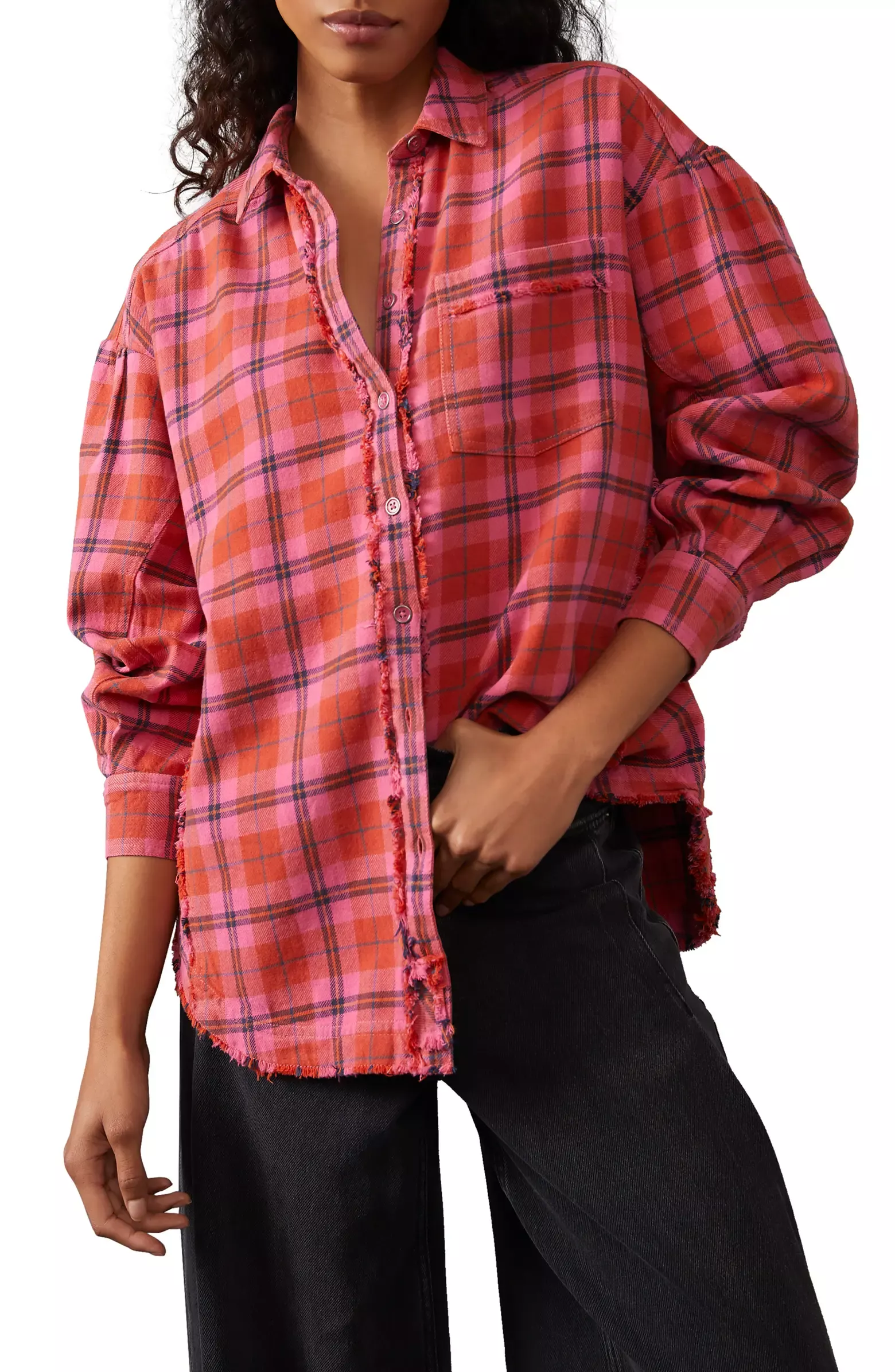 Free People Happy Hour Plaid Long … curated on LTK