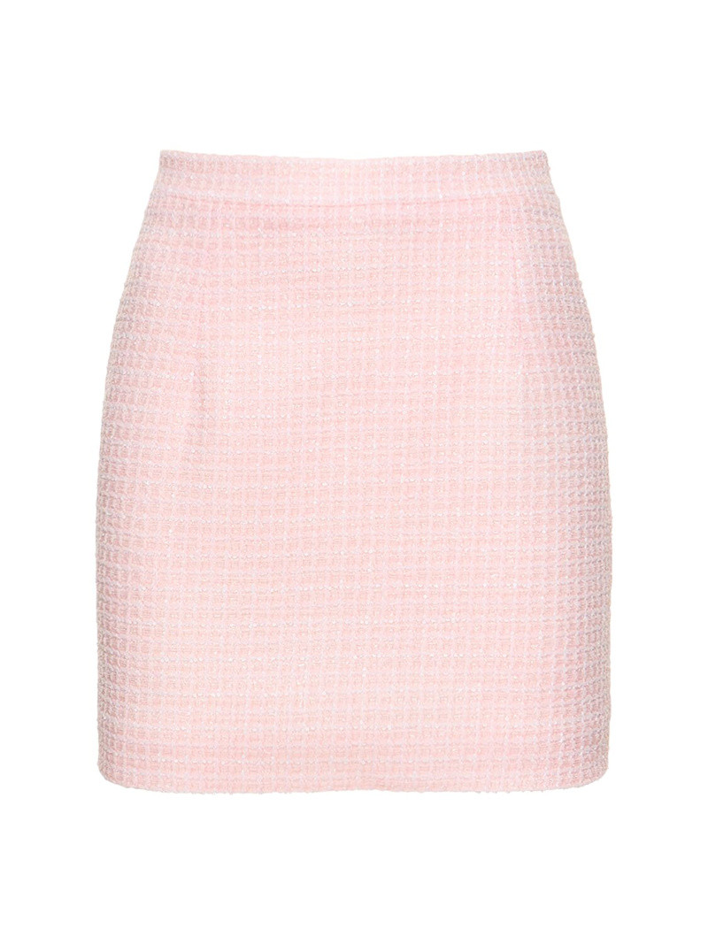 Sequined tweed mini skirt | Luisaviaroma
