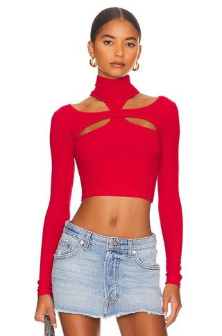h:ours Alyson Cut Out Top in Red from Revolve.com | Revolve Clothing (Global)