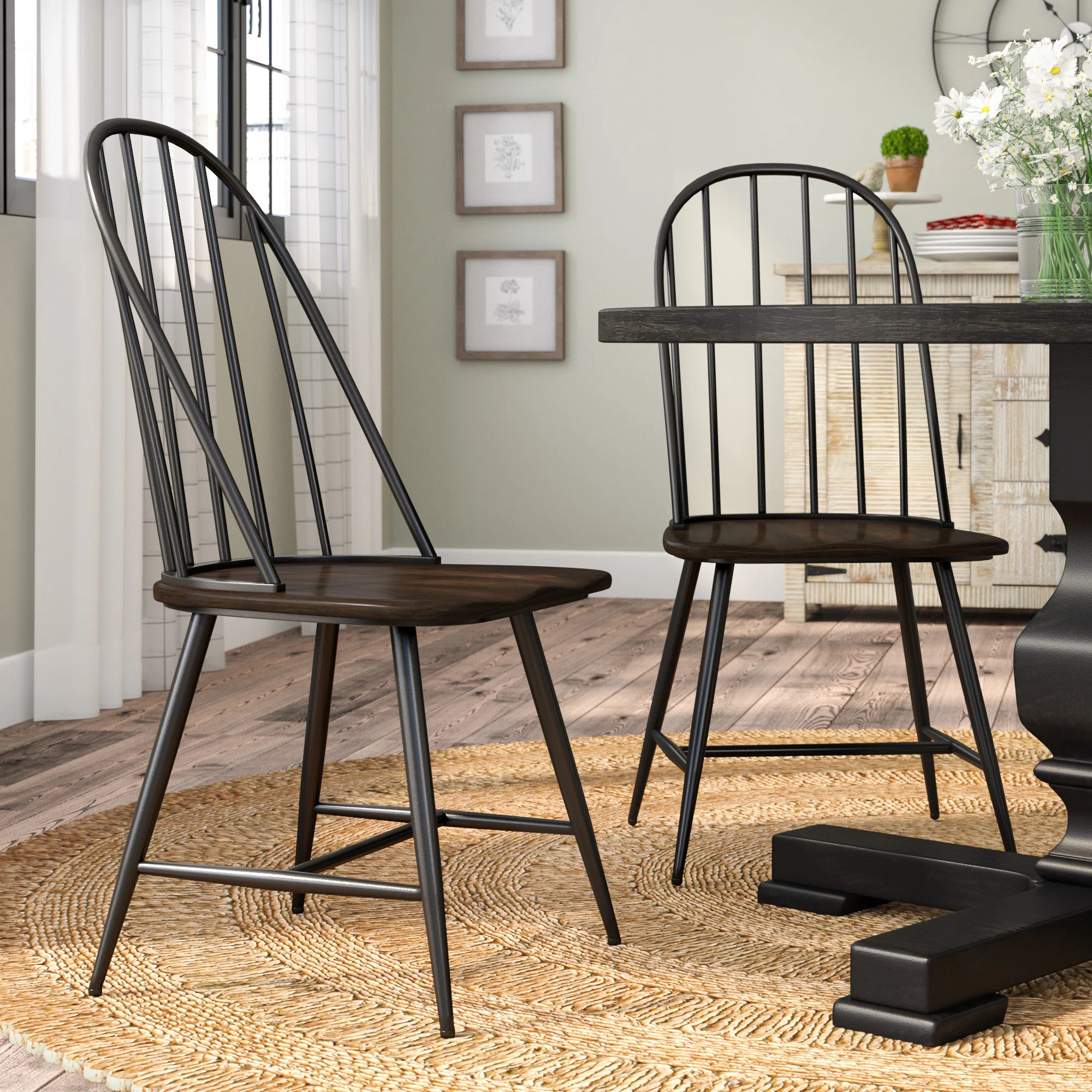 Poltimore 17.75'' H Metal Side Chair (Set of 2) | Wayfair North America