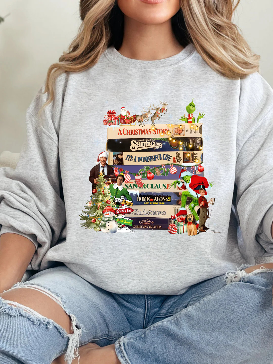 Christmas Movie Marathon Graphic | Willow Boutique