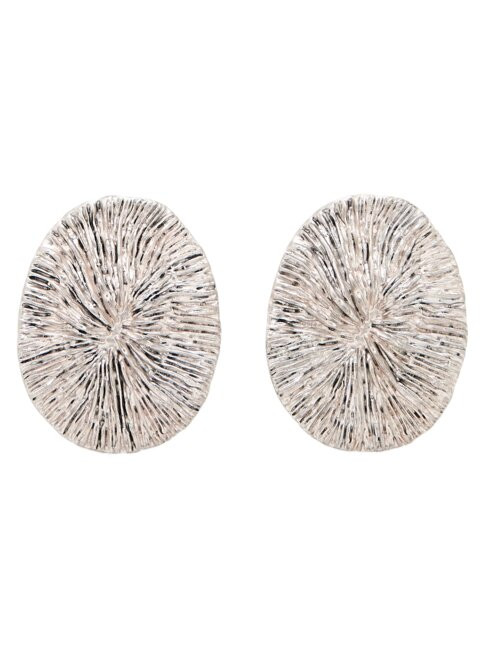 Ovale Ohrringe mit Textur | Massimo Dutti DE