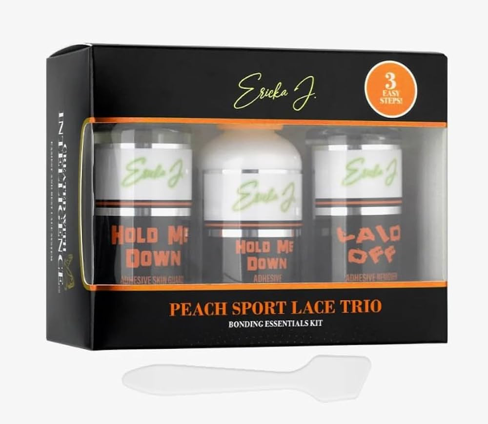 Ericka J. Peach Lace Application System Trio Kit – Skin Guard, Hold Me Down Adhesive & Laid Off... | Amazon (US)