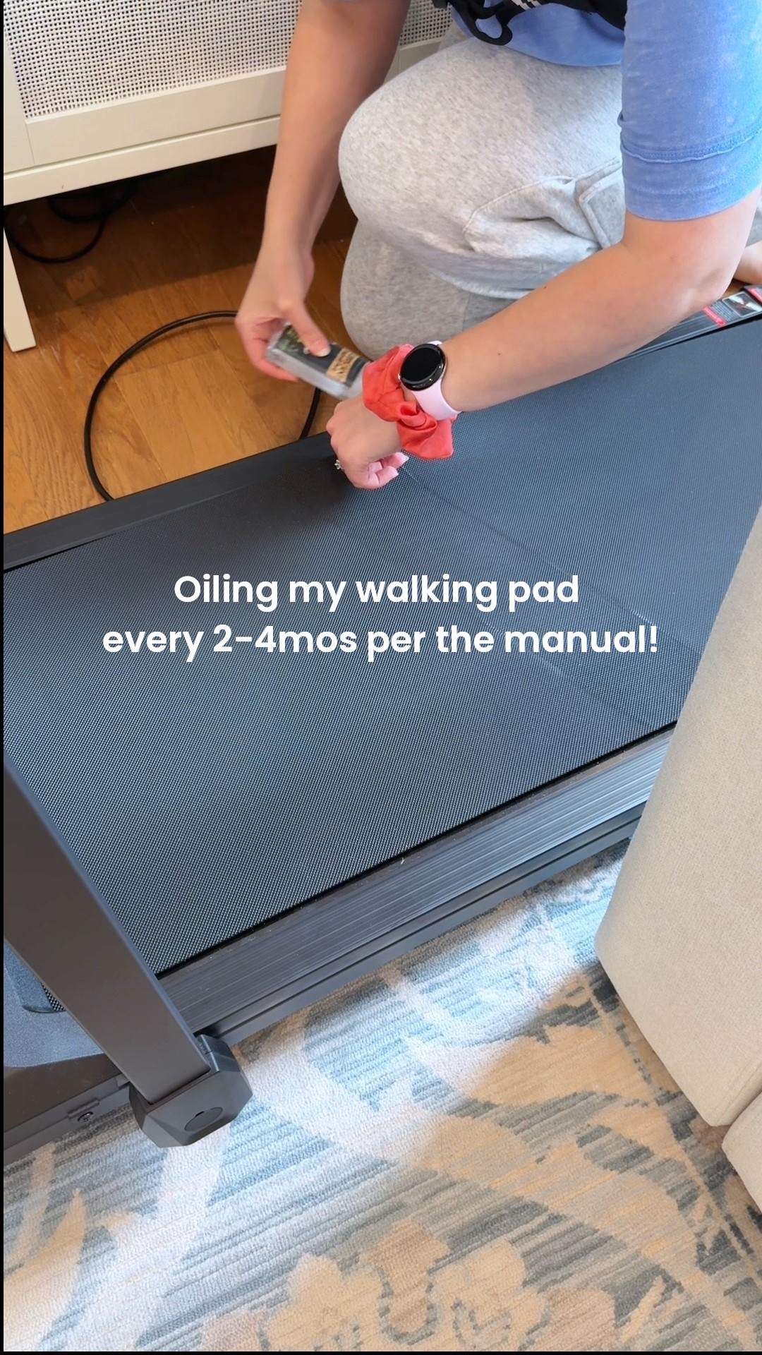 Oil your walking pad or treadmill every 2-4 months! (Check your manual)
This set is perfect and mess free - exactly what I needed! This will keep my walking pad in top shape for as long as possible. Great reviews, works great, no weird smell, no mess, and budget friendly!

#walk #getmoving #hotgirlwalks #homegym #AmazonFinds 

#LTKHome #LTKFindsUnder50 #LTKActive