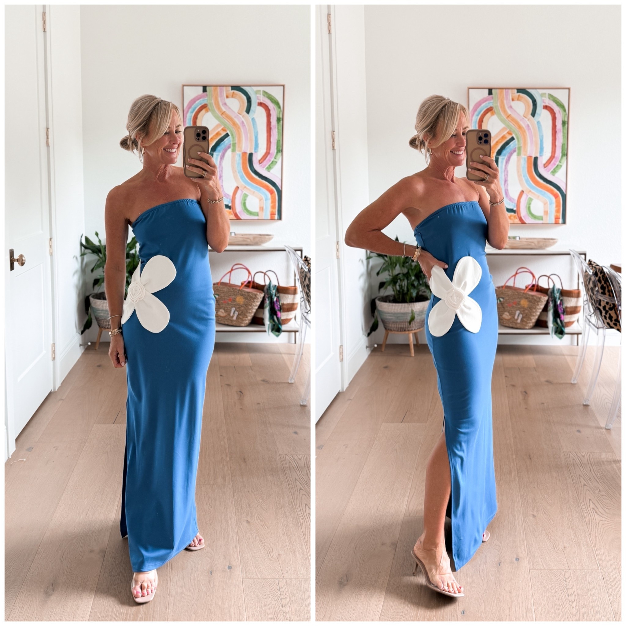 Sassy little date night dress! The flower detail is stunning  
Dress: Small

#LTKootd #LTKSeasonal #LTKOver40