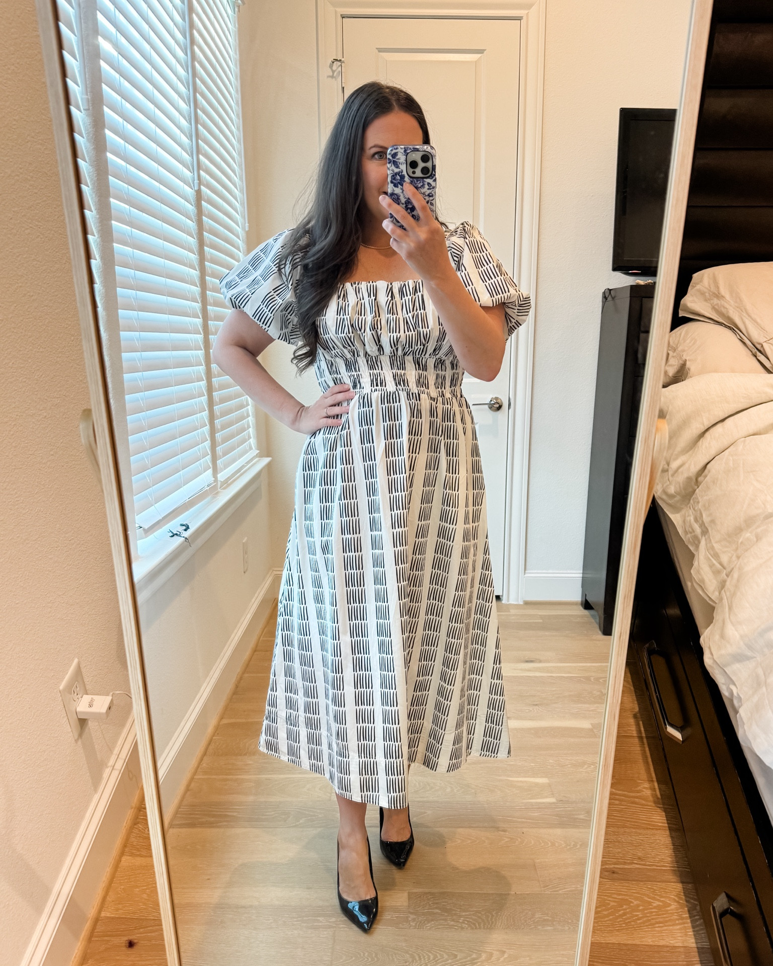 Work outfit / white short sleeve maxi dress / work dress / summer dress / black heels / office outfit 

#LTKWorkwear #LTKSeasonal #LTKOver40