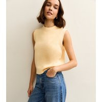 Women's Light Yellow Crew Neck Knit Vest New Look | New Look (UK)