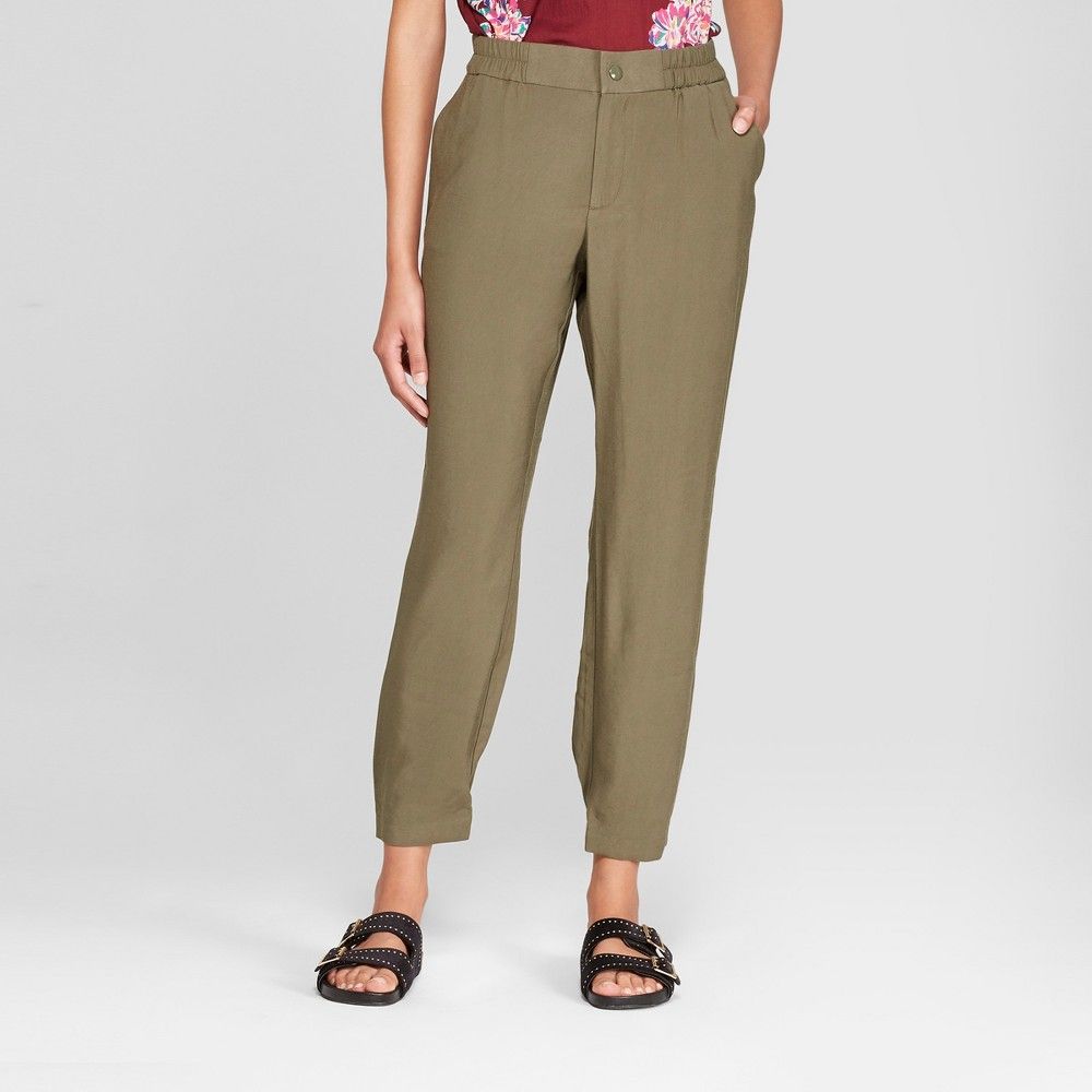Women's Utility Joggers - A New Day Olive (Green) S | Target