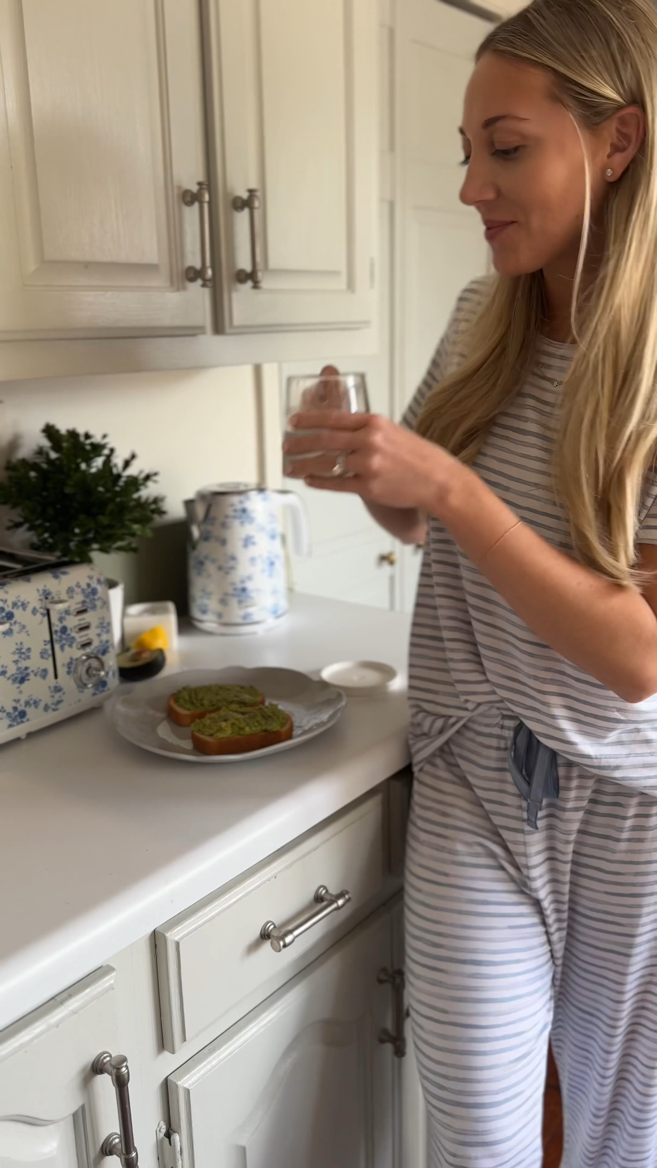 Good morning! Lake pajamas annual sale starts today. I love starting my morning waking up in these Pima cotton pajamas. Next, I start with lemon water and breakfast with my fave small kitchen appliances from @hsn. Shop it all here! 

#LTKVideo #LTKSpringSale #LTKhome