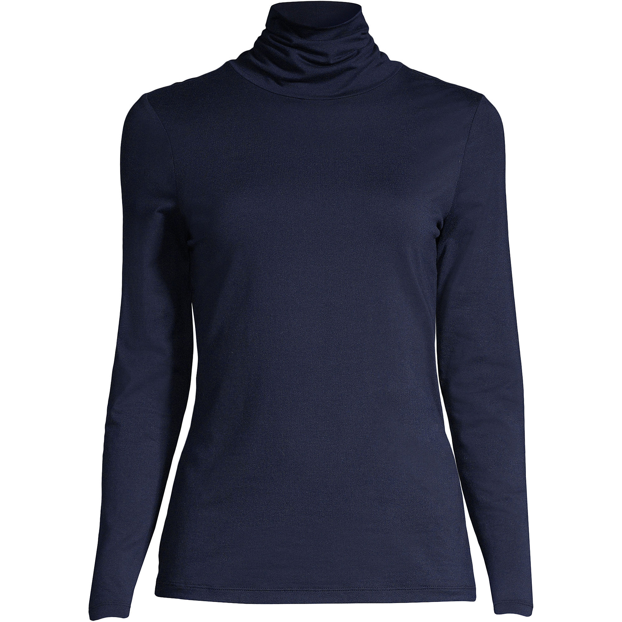 Lightweight Jersey Long Sleeve Turtleneck | Lands' End (US)