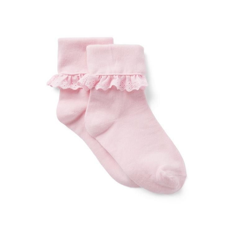 Eyelet Ruffle Sock | Janie and Jack
