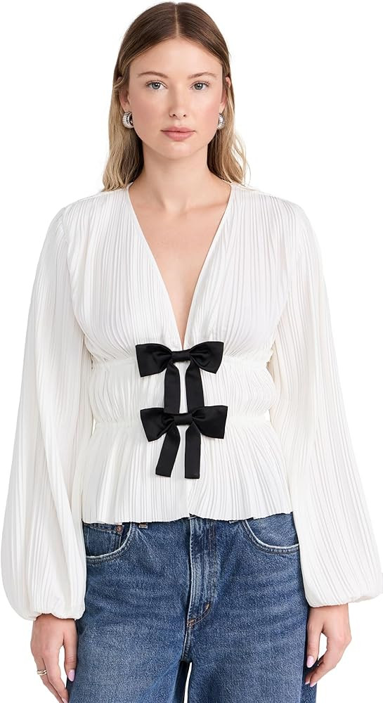 WAYF Women's Cianna Blouse | Amazon (US)