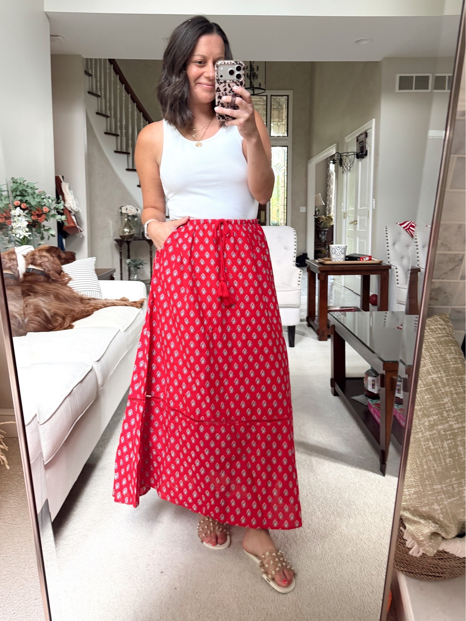 Target maxi skirt on major sale! Runs true to size - I’m in the small.

Tank runs true to size - I’m wearing g a small.

4th of July outfit idea!

#LTKootd #LTKOver40 #LTKSeasonal