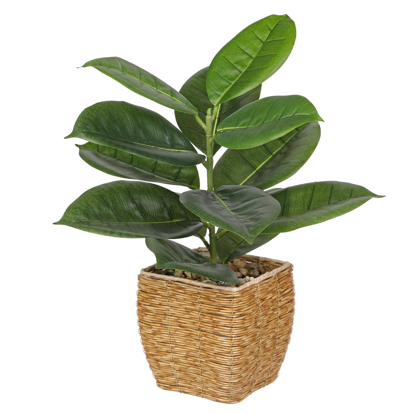 Briful Fake Plants Potted Oak Artificial Plants Indoor Realistic Greenery Faux Plants in Square P... | Amazon (US)