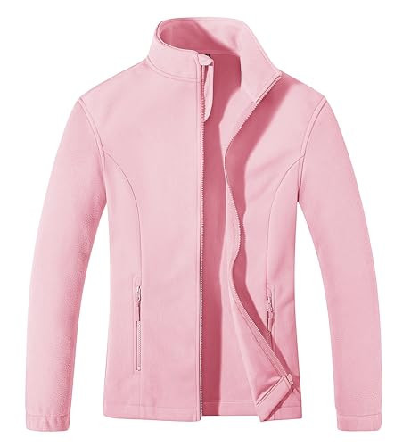 MAGCOMSEN Womens Pink Jackets Lightweight Trendy Zip Up Jacket for Women Athletic Warm Fleece Coat | Amazon (US)