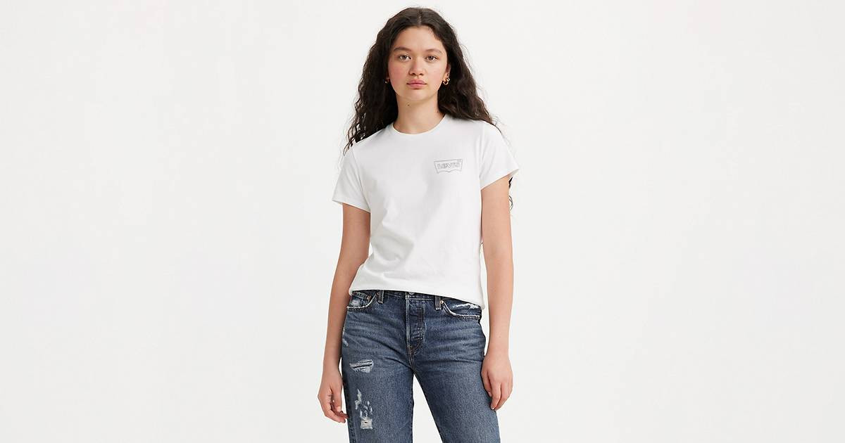 The Perfect Tee - White | Levi's® GB | Levi's (UK)