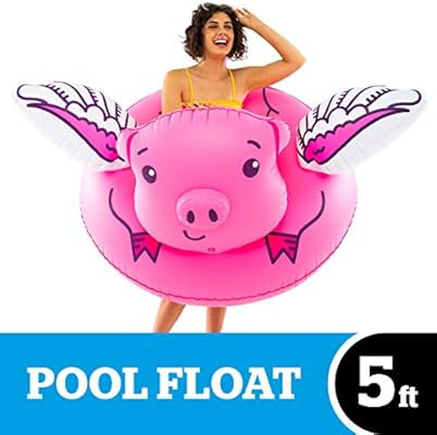 BigMouth Inc Giant Party Pool Float, Giant Fun Pool Tube Perfect for Summer, Swim Float with Patc... | Amazon (US)