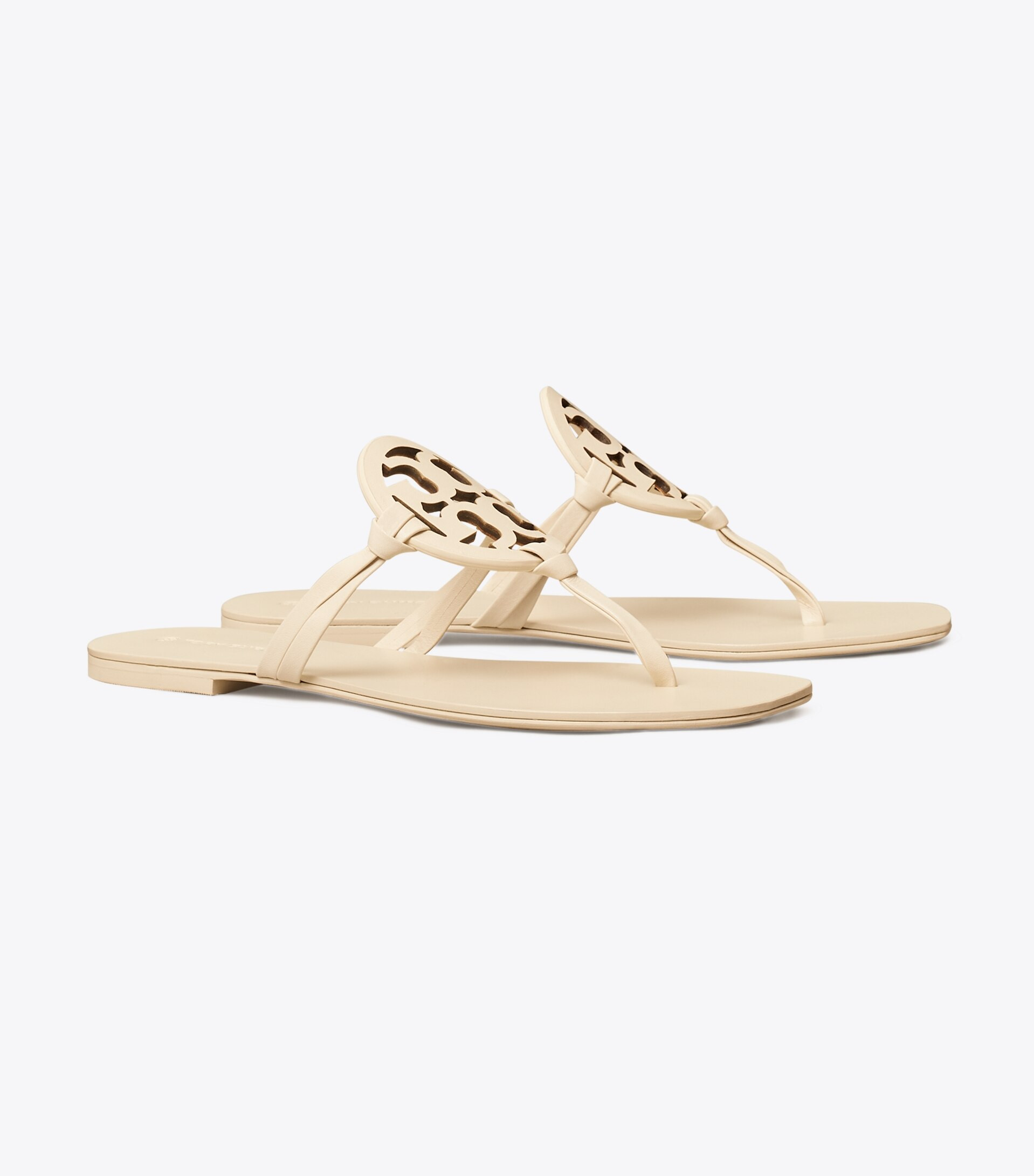 Miller Square-Toe Sandal, Leather | Tory Burch (US)