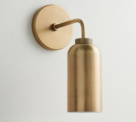 Walker Cylinder Single Sconce | Pottery Barn (US)