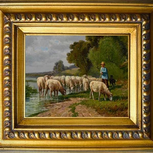 Fab Sheep Landscape Art Print, Print on Canvas | Etsy (US)