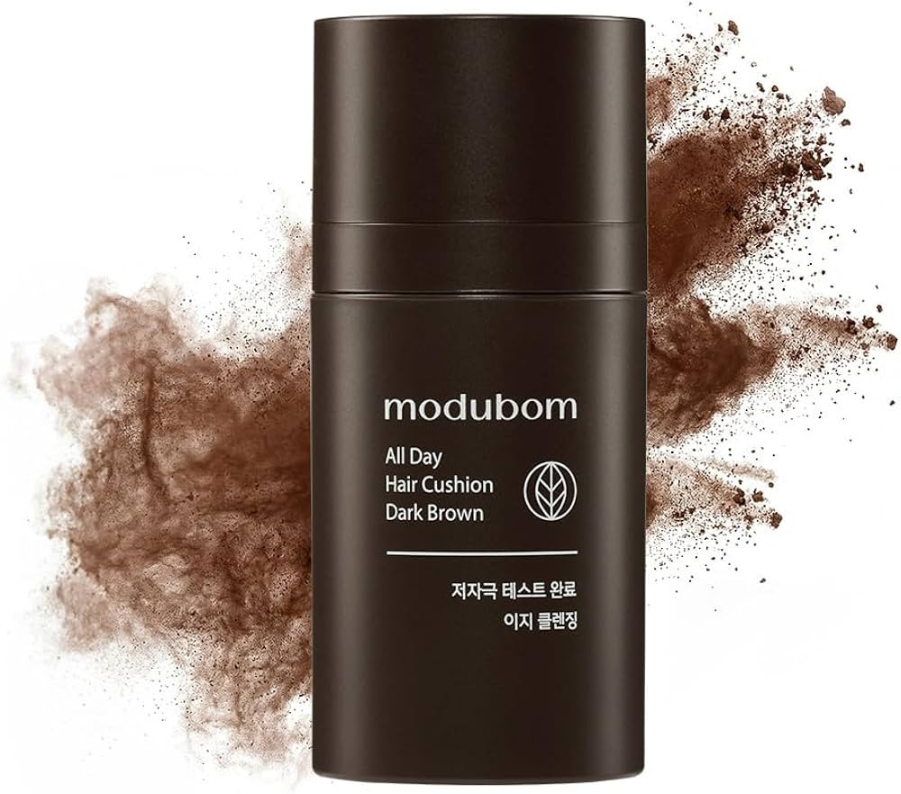 all-day hair cushion dark brown — hair powder & root cover up stick for fast gray coverage, hai... | Amazon (US)