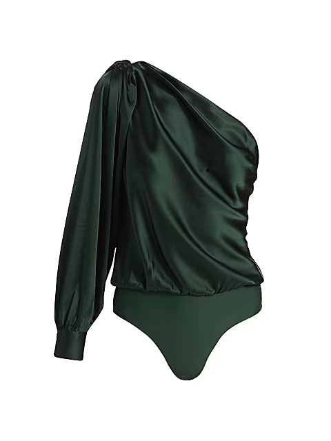 Violette Draped One-Shoulder Bodysuit | Saks Fifth Avenue