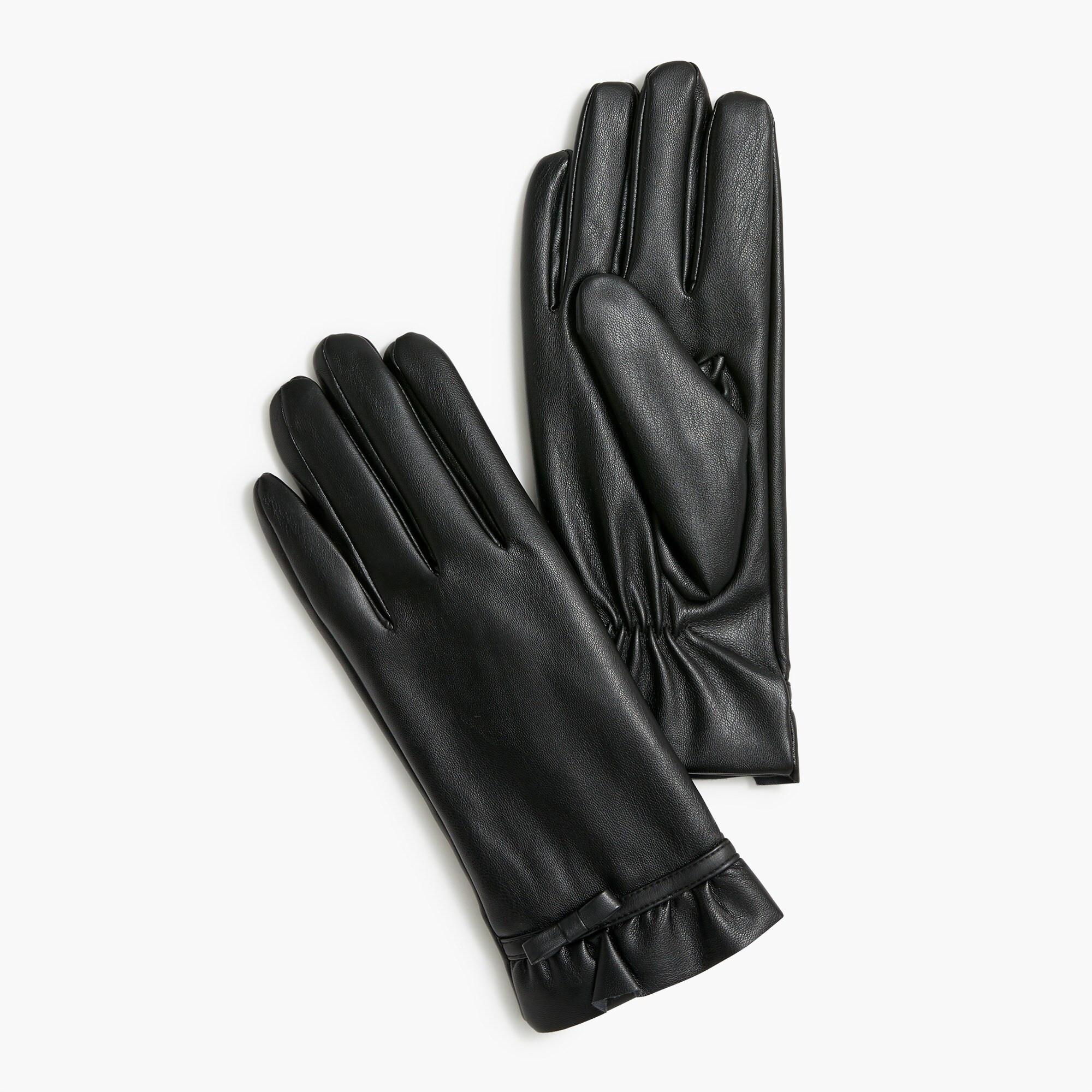 Faux-leather tech gloves | J.Crew Factory