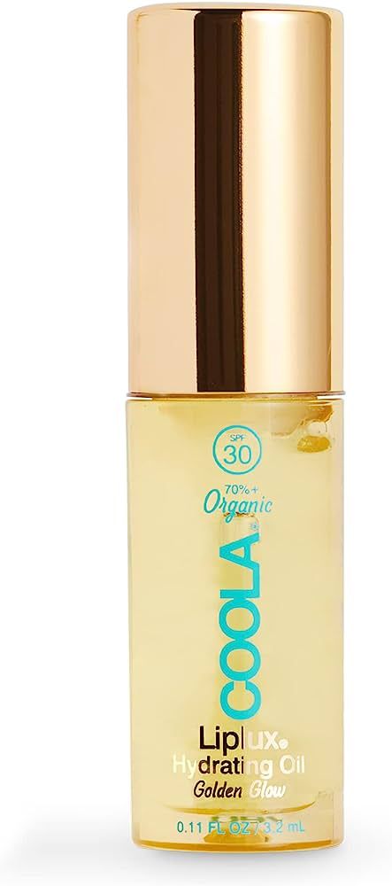COOLA Organic Liplux Lip Oil And Lip Gloss Sunscreen With SPF 30, Dermatologist Tested Lip Balm F... | Amazon (US)