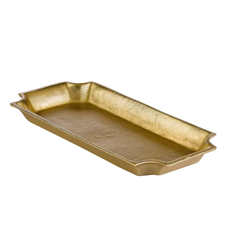 Better Homes & Gardens 17"x8" Gold Cast Metal Decorative Tray | Walmart (US)