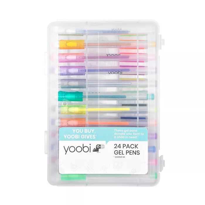 24ct Rollerball Gel Pens Medium Point Multicolored  - Yoobi™ | Target