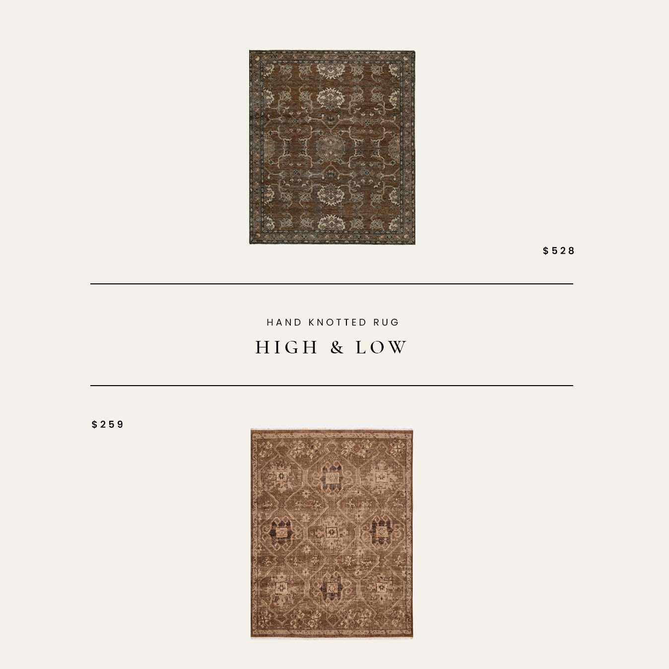 High / Low : Hand Knotted Rug

#LTKHome