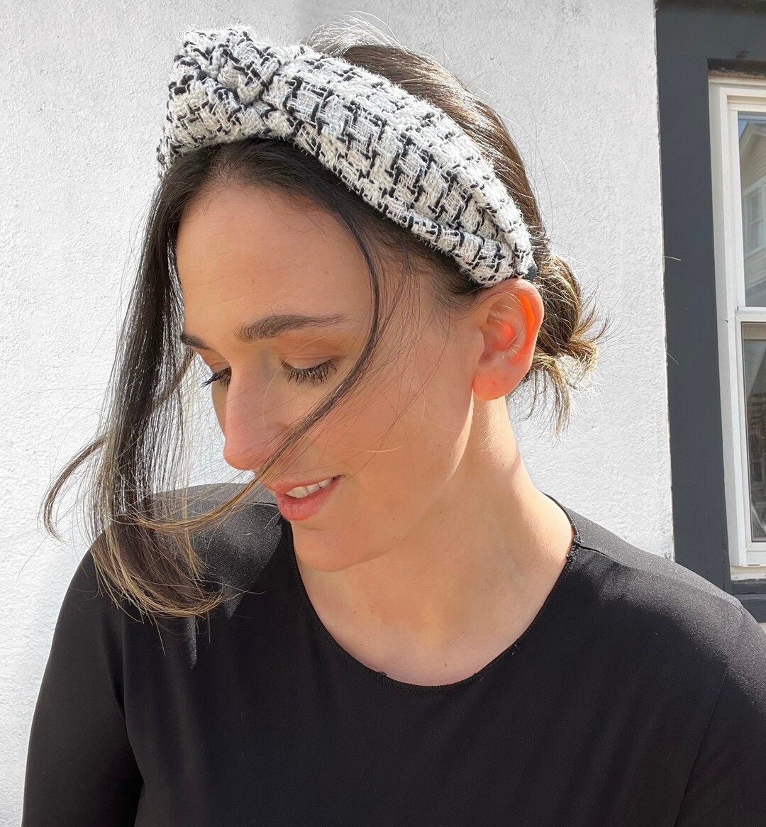 Tweed Knotted Headbands for Women Spring Headbands Easter - Etsy | Etsy (US)
