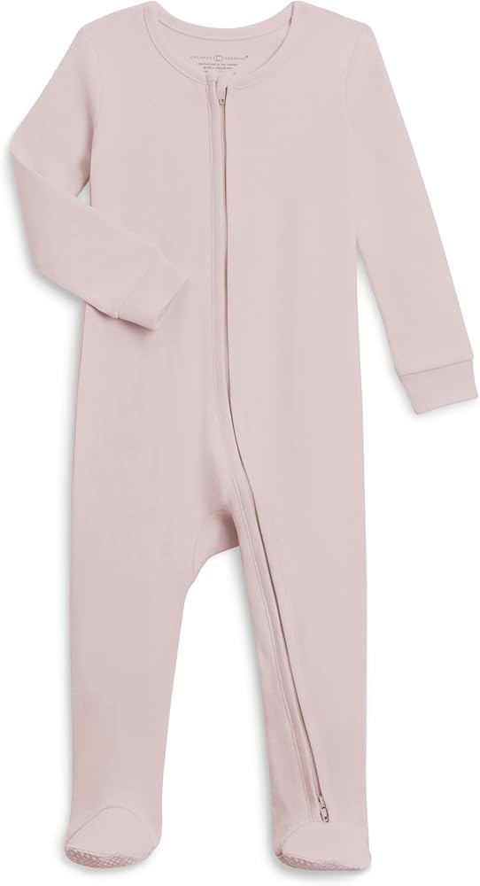 Colored Organics Baby Zip-Up Footed Sleeper with 2-Way Zipper - Newborn Organic Cotton Pajamas | Amazon (US)
