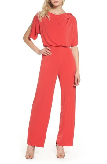 Women's Vince Camuto Crepe Split Sleeve Jumpsuit | Nordstrom