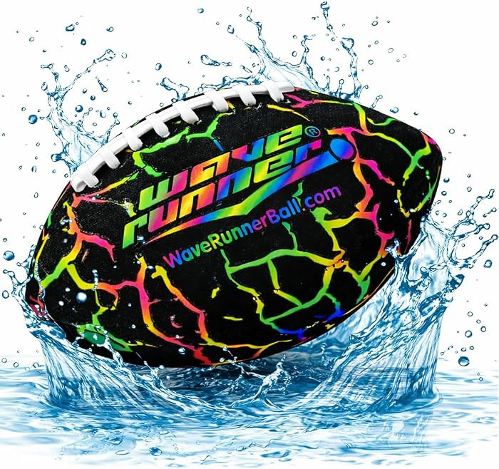Wave Runner Water Football for Pool and Beach | Waterproof Football for Outdoor Games for Adults,... | Amazon (US)