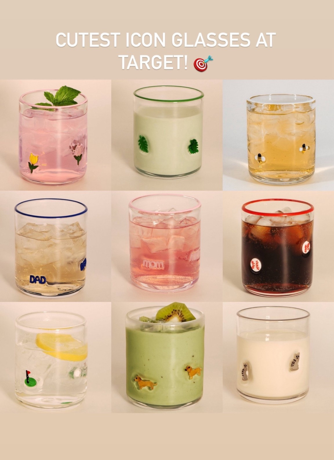 The cutest icon glasses! Dupes for half the price! The mom & dad glasses would make the perfect gift for Mother’s Day and Father’s Day!  Definitely getting the baseball one for baseball season! 

Baseball icon glass
Mother’s Day gift idea
Father’s Day gift idea 
Target icon glasses 

#LTKHome #LTKSeasonal #LTKmomlife