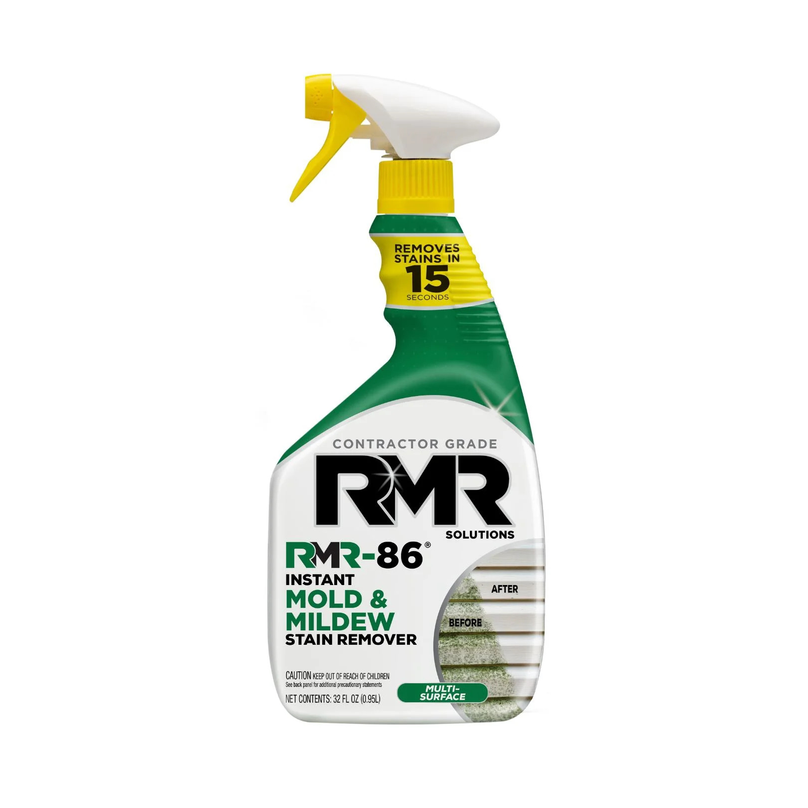 Mold & Mildew Stain Remover by RMR-86, 32 fl oz – Contractor Grade Instant Cleaner for Bathroom, Shower, Tile & Grout - Walmart.com | Walmart (US)