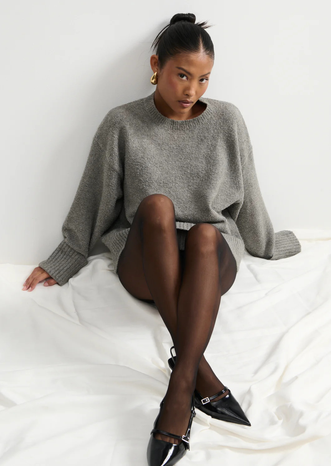 Camille Oversized Borg Jumper | Pretty Lavish (UK)