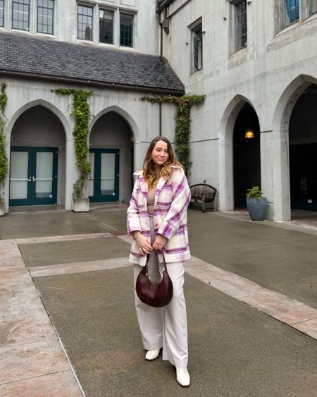 Winter coat, winter fashion, Parisian style, Sézane coat, Abercrombie slacks, sezane boots, Portland Leather purse, handbag, holiday fashion, winter fashion, boots 

#LTKshoecrush #LTKstyletip #LTKworkwear