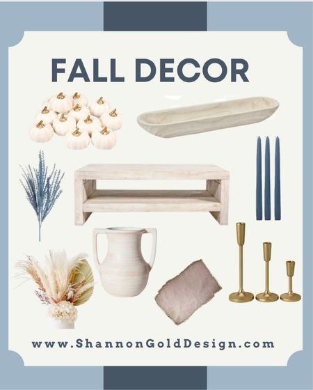 Fall decor for your coffee table! Blue and natural fall home decorations. 



#LTKFind #LTKSeasonal #LTKhome
