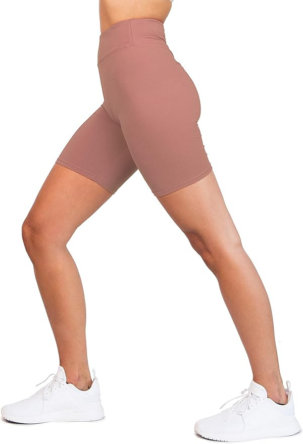 OCOMMO Biker Shorts for Women Waist 3 Inch Thigh Saver Shorts for Under Dresses | Amazon (US)