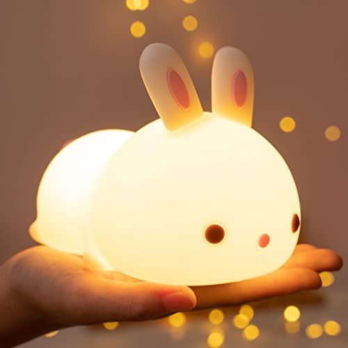 One Fire Night Light for Kids, Bunny Lamp Cute Lamp, 7 Colors Kids Night Light for Kids Room, Cut... | Amazon (US)